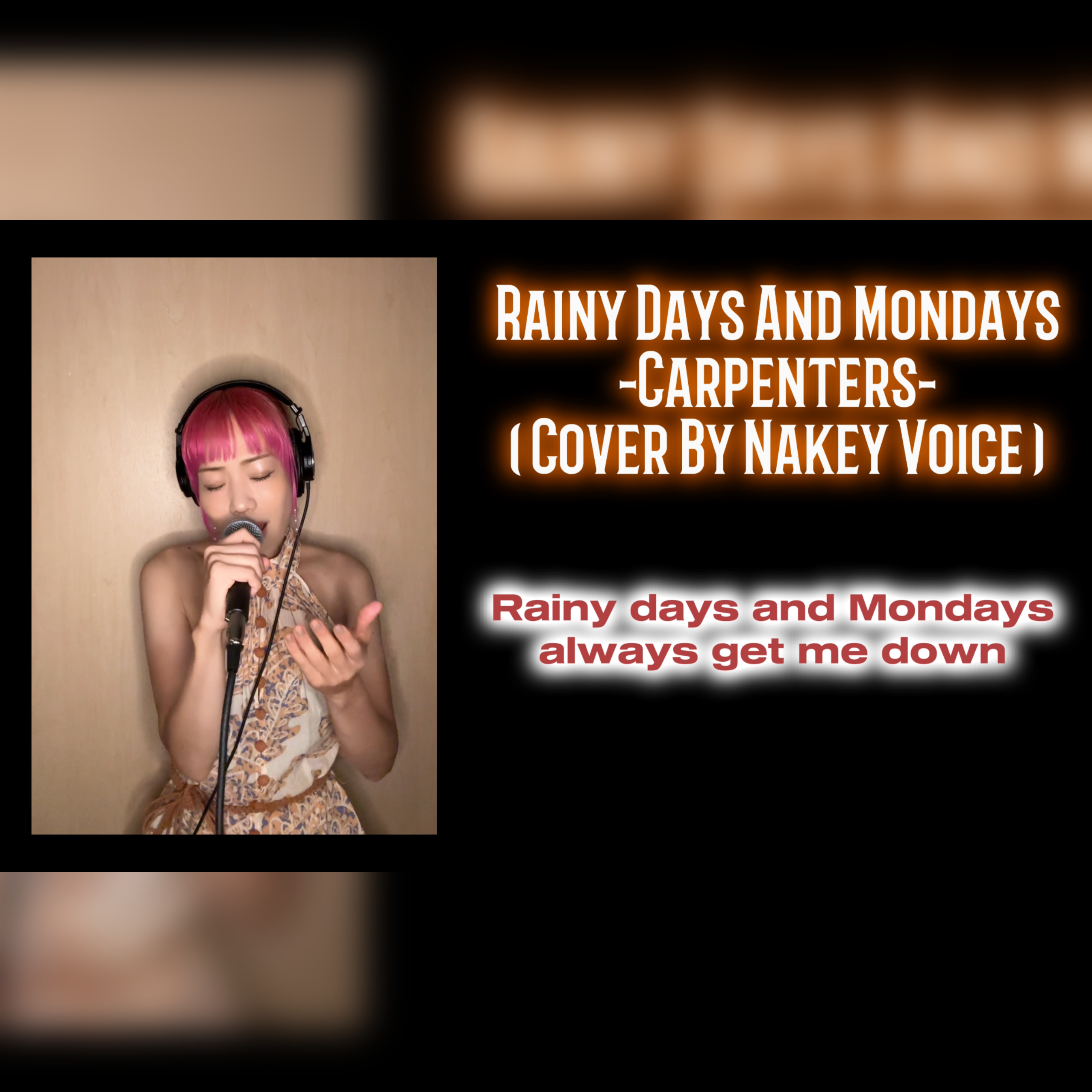 Rainy days and Mondays Cover