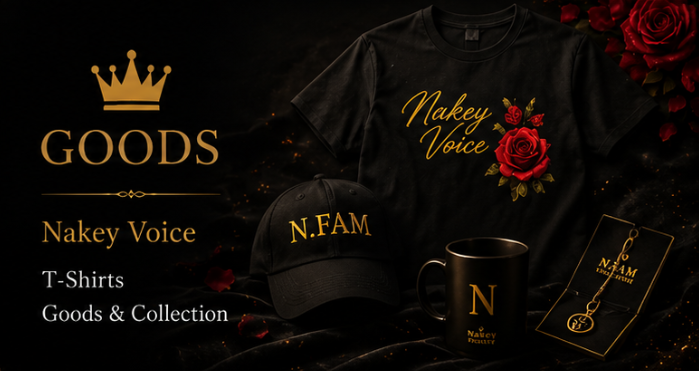 Nakey Voice Apparel. Goods. Collection.